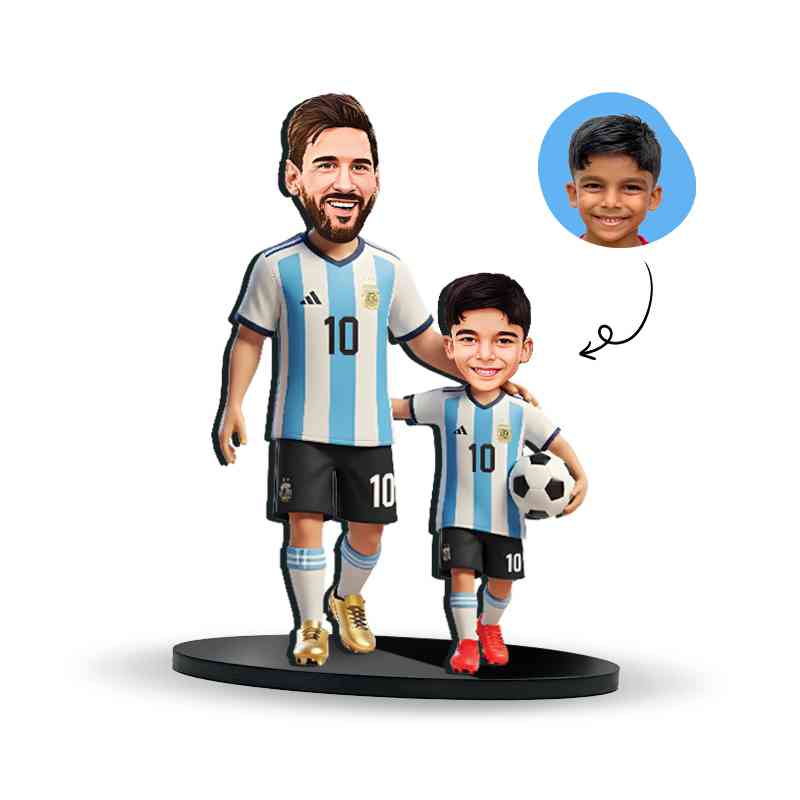 Boy with messi
